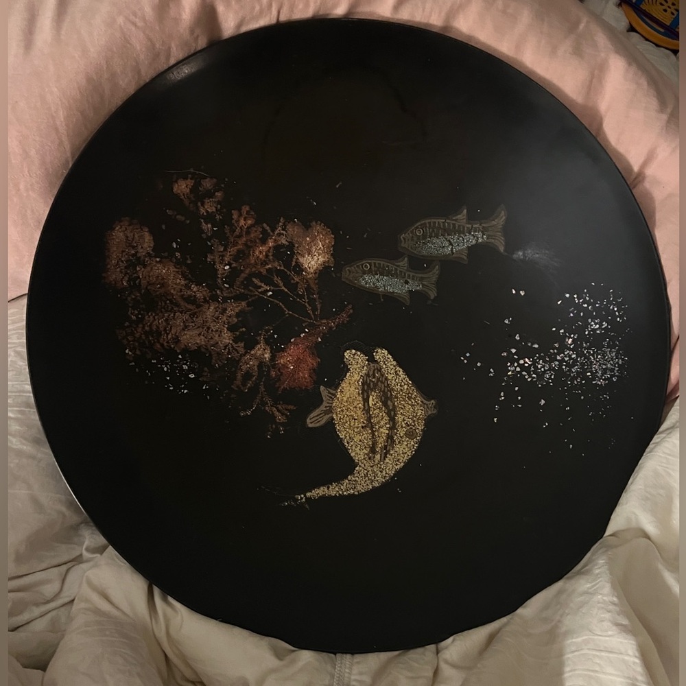 Vintage COUROC of MONTEREY MCM 15” bowl platter